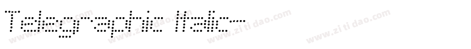 Telegraphic Italic字体转换